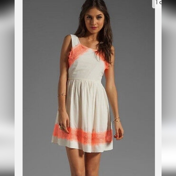 Free People Dresses & Skirts - Free People Georgia Neon Lace Lightweight Sleeveless Lined Midi SunDress SM